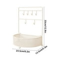 thumbnail image 3 of Jewelry Rack Organizer Desktop Trinket Display Rack Desktop Shelf Hangable Shelf Iron Shelf, 3 of 6