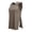 Light Brown, variant on Women's Sleeveless Snap-Open Recovery Top – Full Button Front Adaptive Shirt for Shoulder, Spinal & Post-Surgery Care