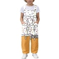 thumbnail image 2 of Toddler Kids Girls Boys Ice Cream Rompers Casual Loose Fit Romper With Pockets Ice Print Long Pants Playwear Jumpsuit Cute Outfits 13-14 Years, 2 of 6