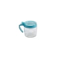 thumbnail image 1 of Jarro de Vidrio Grande para Condimentos de Cocina Y Especias, Caja de Condimento de Encimera Transparente Azul, Tarros de Vidrio Herméticos de 3.54x3.34x3.34In con Cuchara, 1 of 6