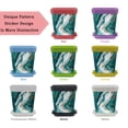 thumbnail image 2 of HemaKayy Decorative Planter Pot Set - Perfect for Small Plants - Colorful Design With Drainage Hole - Ideal for Home and Garden Decor - Set of 8 - Unique Marble Texture, 2 of 6