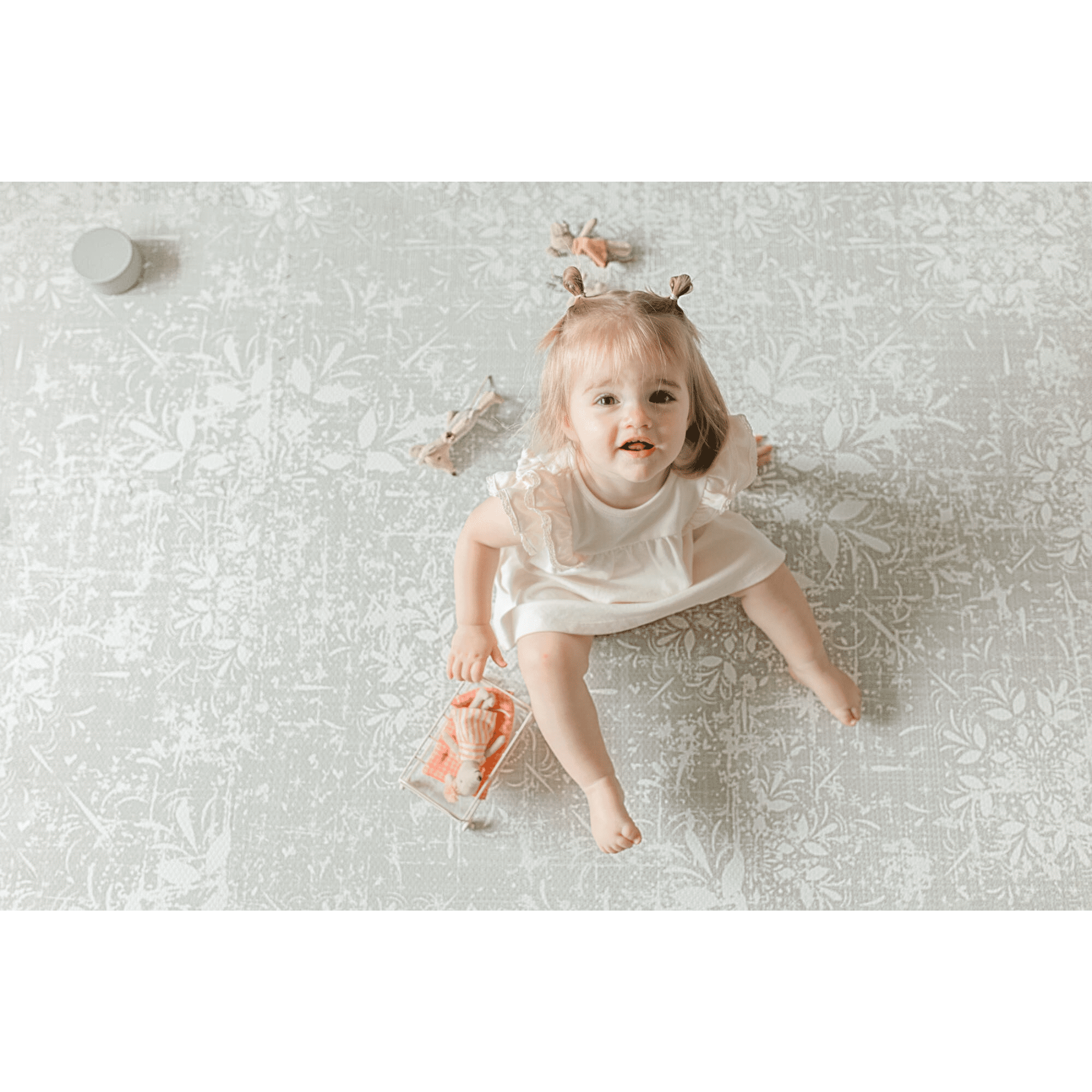 Little Landings EVA Foam Play Mat, Eden (4x6ft), Non-Toxic Interlocking Floor Mat for Babies and Toddlers
