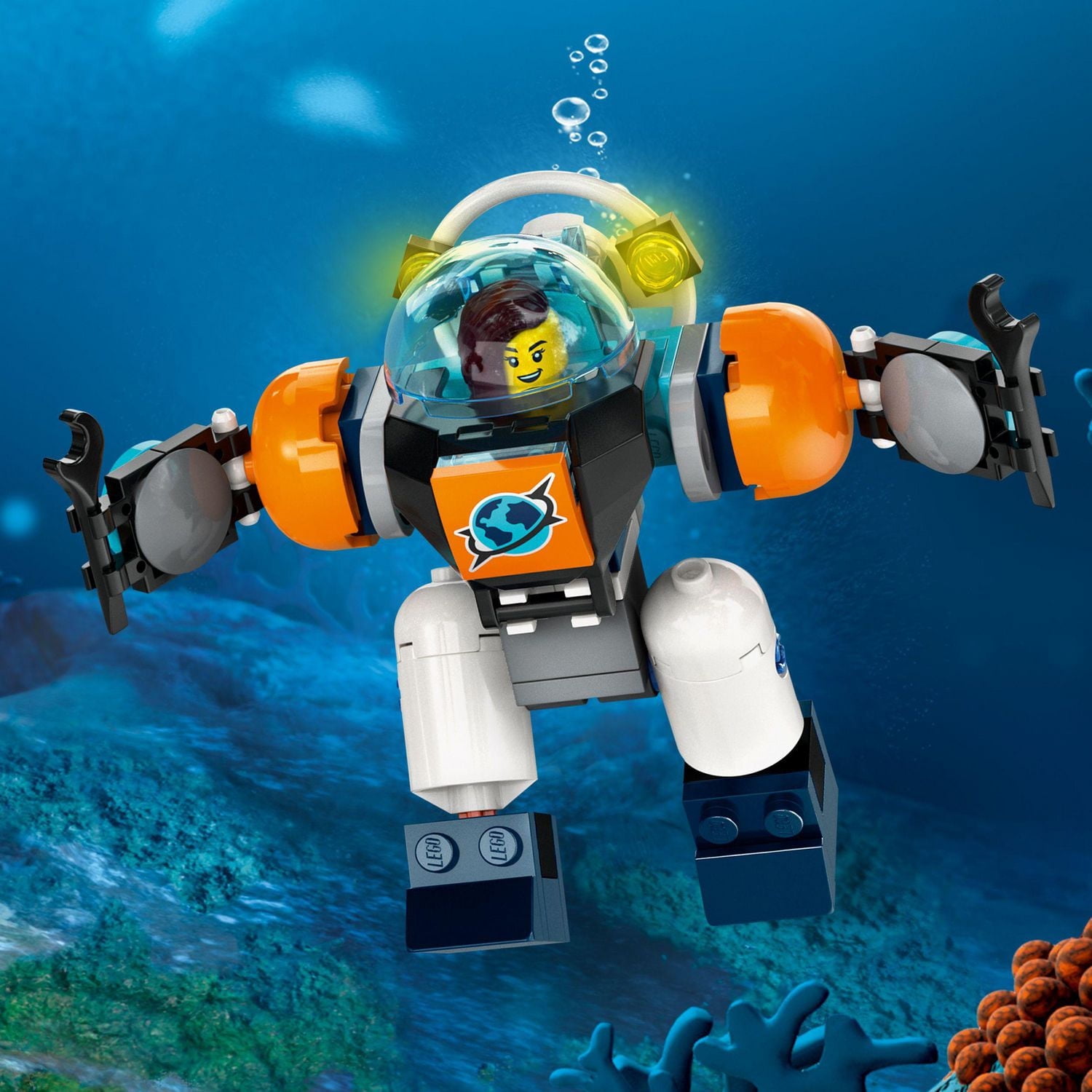 LEGO City Deep-Sea Explorer Submarine 60379 Building Toy Set, Ocean Submarine Playset with Shipwreck Setting, 6 Minifigures and 3 Shark Figures for Imaginative Play, A Gift Idea for Ages 7+
