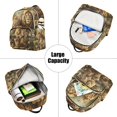 thumbnail image 5 of JIALIOU Mini Backpack Purse for Women Quilted Casual Daypack Small Travel Shoulder Bag, Lion Family Sitting by Water, 5 of 7