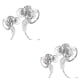 thumbnail image 2 of Monstrate Auriculares con cable In-Ear HiFi Estéreo Sonido Deportes Auriculares para correr Video MP4 Auriculares para teléfonos inteligentes Blanco Blanco transparente 2piezas, 2 of 6