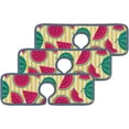 thumbnail image 2 of 3Pcs SKYSONIC Faucet Absorbent MatWatermelons On Stripes Washable Counter Drying Pads Behind Faucet, 2 of 7
