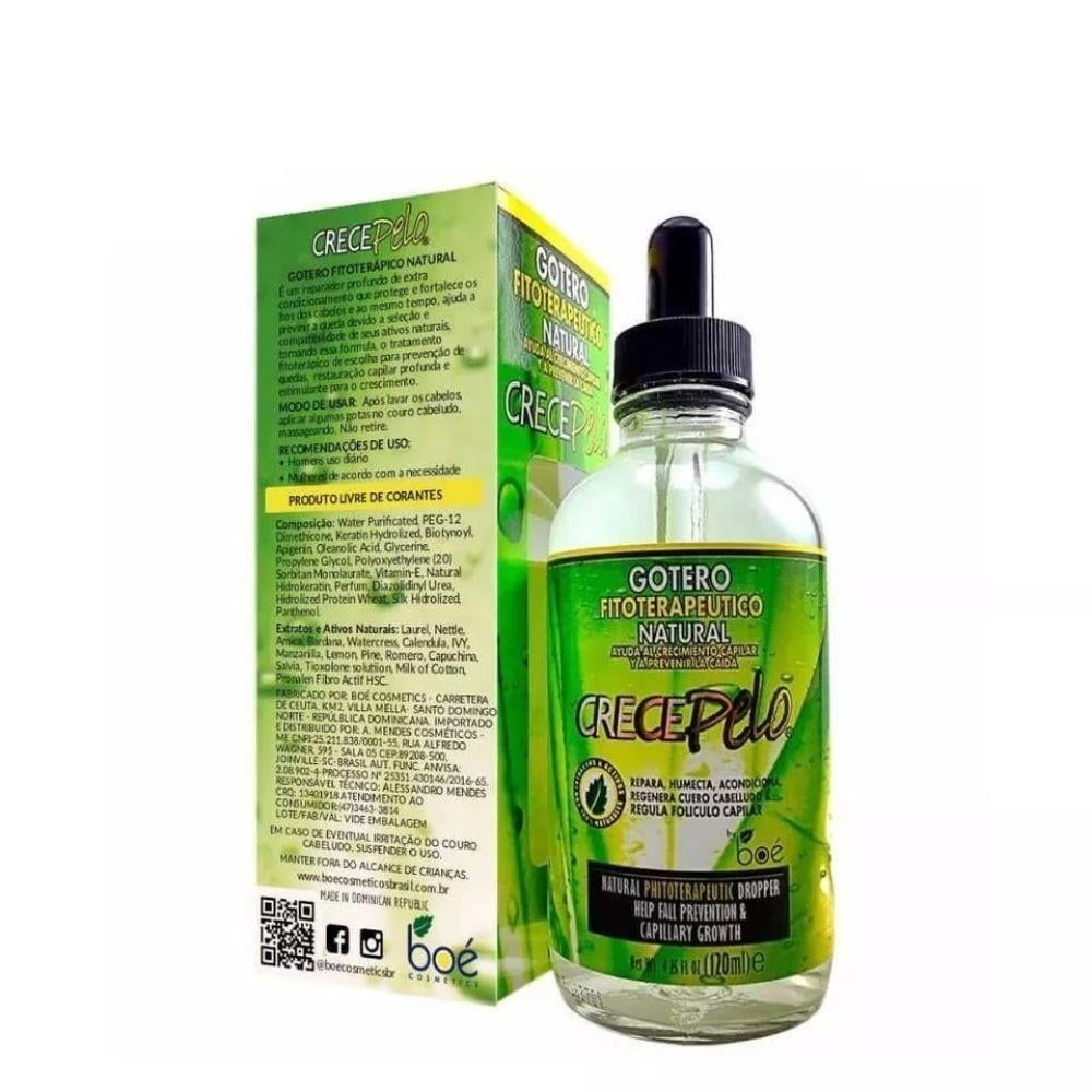 Crece Pelo Capillary Hair Growth Natural Dropper 4.25 Oz.