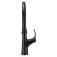 thumbnail image 2 of Danze D454422BS Antioch Single Handle Pull-Down Kitchen Faucet with Snapback Retraction, Satin Black, 2 of 4