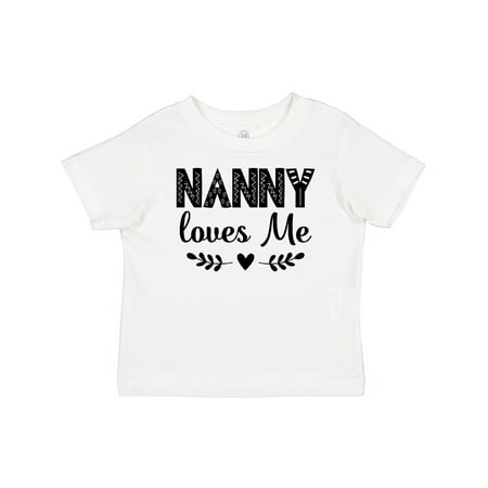 

Inktastic My Nanny Loves Me Grandchild Gift Baby Boy or Baby Girl T-Shirt