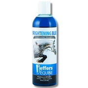 Jeffers Equine Brightening Blue Whitening Horse Shampoo, 32oz – Soap Free, Detergent Free Grooming Shampoo for Coat, Mane & Tail, Removes Tough Stains, Enhances Shine, Safe for White & Light Coats
