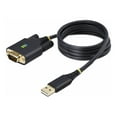 thumbnail image 3 of StarTech.com 3ft (1m) USB to Serial Adapter Cable, Interchangeable DB9 Screws/Nuts, COM Retention, USB-A to DB9 RS232, FTDI IC, Level-4 ESD Protection, Windows/macOS/ChromeOS/Linux - Rugged TPE Construction (1P3FFCB-USB-SERIAL) - USB / serial cable - USB (M) to DB-9 (M) - 3.3 ft - black, 3 of 9