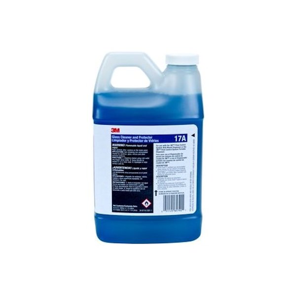 3M Glass Cleaner and Cleaner/Protector Concentrate 17A, 0.5 Gallon, 4