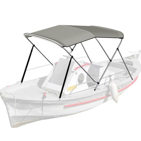 Lilypelle Bimini Tops for Boat 3 Bow Portable Foldable Bimini Top Oxford Cloth Cover with Aluminum Frame Quick Release Clips for Width 67 -72 Rib Small Jon Boat Fishing Boat Boat Dinghy