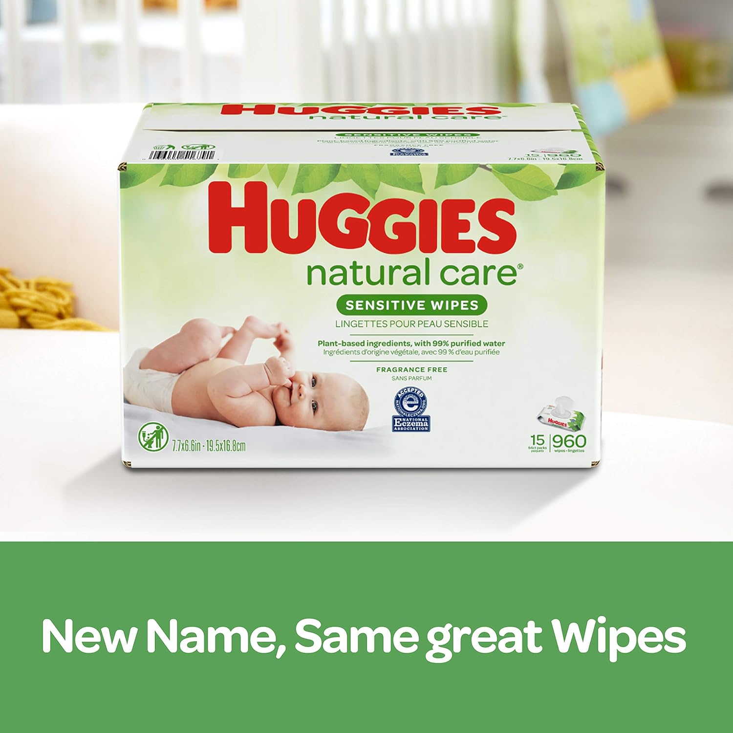 Huggies Natural Care Sensitive Baby Wipes, Unscented, 6 Flip-Top Packs, 48 Count (Pack of 6) - image 5 of 8