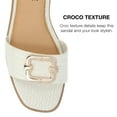thumbnail image 6 of Journee Collection Womens Joarie Tru Comfort Foam Slip On Croco Slide Sandals, 6 of 7