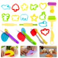 thumbnail image 1 of Ensemble d'Outils pour Pâte à Modeler pour Enfants 20 Pcs Ensemble de Pâte à Modeler Outils et Coupe-Pâte à Modeler Ensembles de Modelage Accessoires en Argile Plastique Rouleaux Colorés Extrudeuses Kit Modèle Cadeau de Noël, 1 of 11