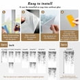 thumbnail image 6 of Grey Eucalyptus Window Privacy Film, Spring Botanical Weeping Plant Aesthetic Static Cling UV Sun Blocking Heat Control Window Tint, Non-Adhesive One Way Windows Privacy Cover 17.7''x78.7'', 6 of 7