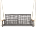 thumbnail image 2 of Aimee Lii 2-Person Rattan Hanging Porch Swing Chair, Swing Chair Outdoor, Red, 2 of 8