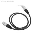 thumbnail image 2 of unbranded Cable De Micrófono Xlr Profesional 7 Pines Negro Para Y Estudio Con Conexión Macho A, 2 of 8