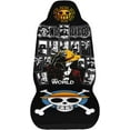 thumbnail image 1 of HAHDAXIA Anime Car Seat Cover Vehicle Seat Car Seat Protector Universal Type Car Cushion Cover Car Seat Cover Suitable for Most Cars Black, 1 of 7