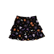 Girls Halloween Allover Printed Tiered Skirt, Sizes 4-18