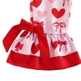 thumbnail image 4 of Staki Toddler Girls Valentine Outfits Toddler Girls Clothes Cute Print Overalls Casual Romper Bell Bottoms Suspender Jumpsuit 6-24M 2-5T(Red-a,18-24 Months), 4 of 7