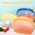 thumbnail image 3 of Shoreew 1000/1500ml Silicone Fresh-keeping Bag with Pinch Lock Closure Food-Safe Silicone Dishwasher Microwave Safe Food Container, 3 of 6
