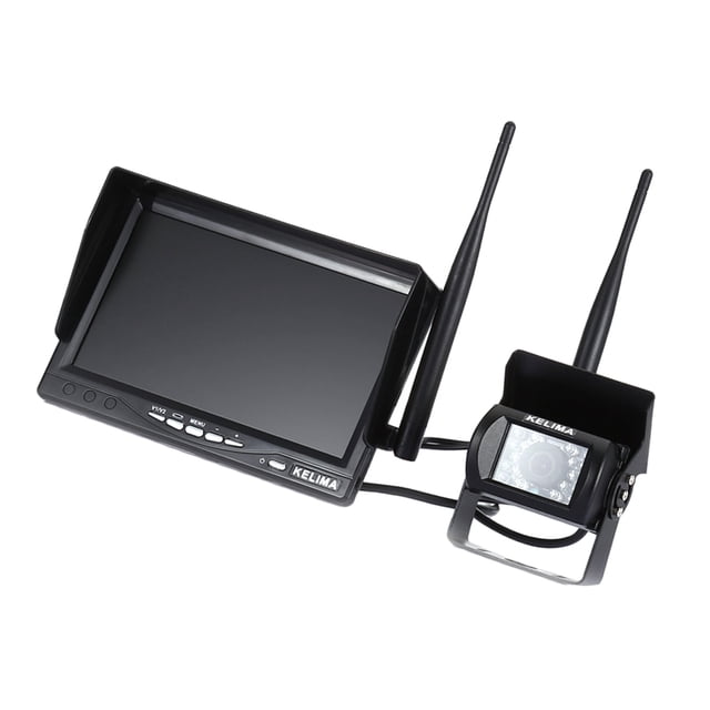 1 Unidad De Pantalla De 7 Pulgadas Compatible Con DVD + Cámara Trasera De Carros Para Reemplazo Y Sustitución Baoblaze Cámara de marcha atrás de la vista trasera del coche
