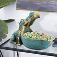 thumbnail image 4 of Crcmjuhgsa Hippo Statue Home Resin Hippopotamus Figurine Fun Candy Dish Key Bowl Big Mouth Sculpture Table Art Decoration Sundries Container Storage Box, 4 of 6