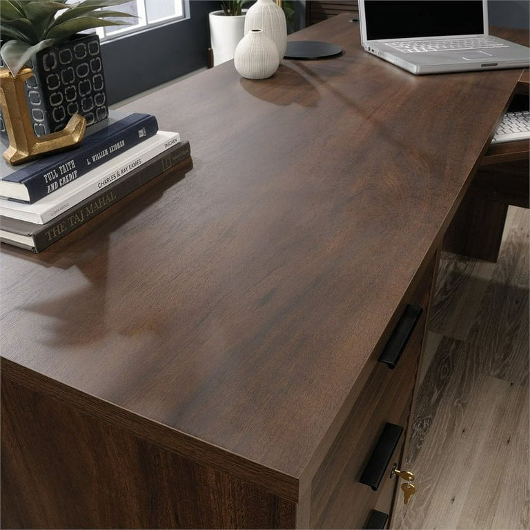 Sauder 426914 Englewood L-Desk, Spiced Mahogany™ Finish - Walmart.com