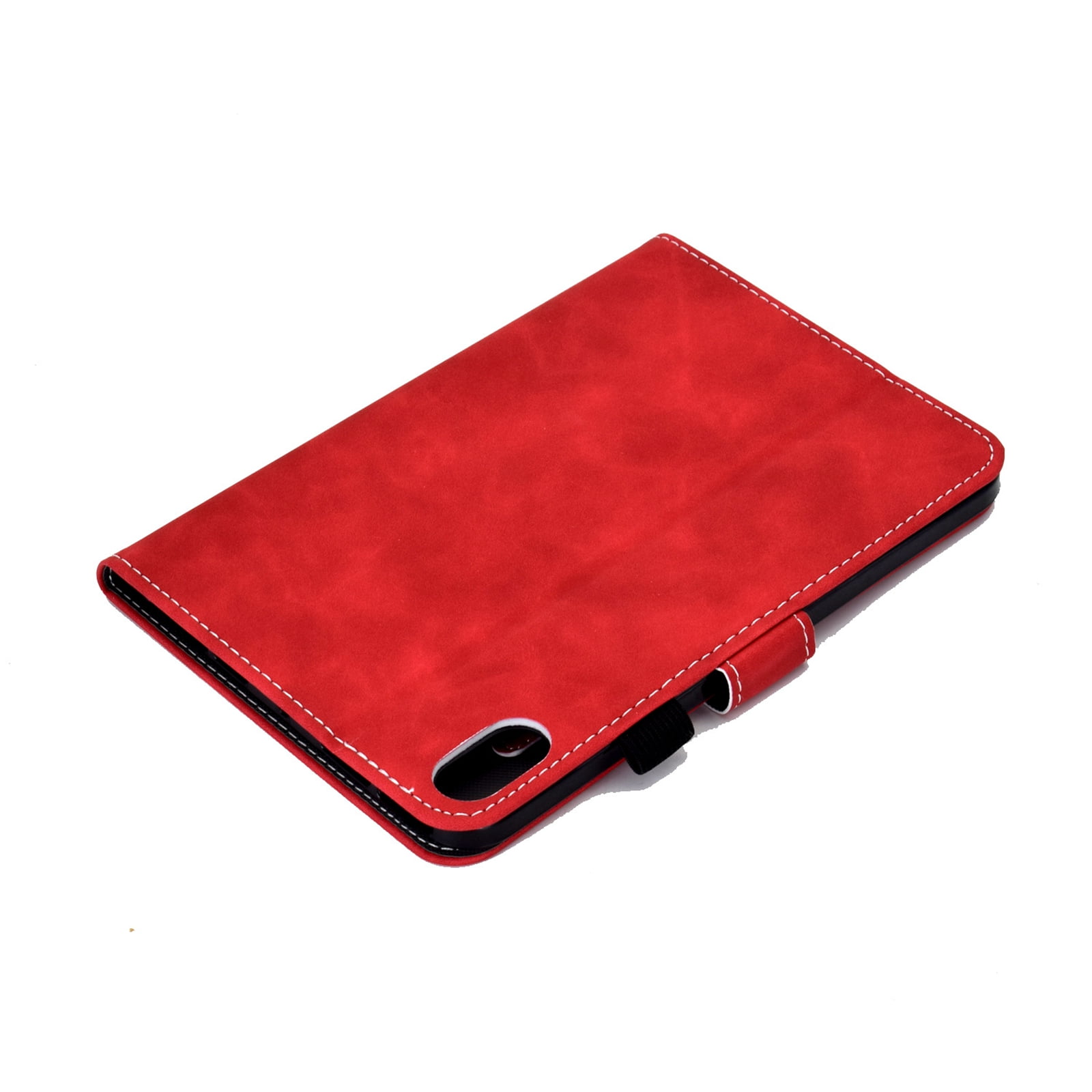 Dteck Case for  iPad 11-inch (A16) 2025/iPad 10th Generation 10.9 inch 2022,Magnetic Leather with Pencil Holder Pockets PU Leather Smart Folio Stand Wallet TPU Shockproof Cover,Red