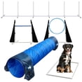 thumbnail image 1 of Set para el patio trasero de Dog Agility Course, artículos para el hogar con túnel y postes, 1 of 7