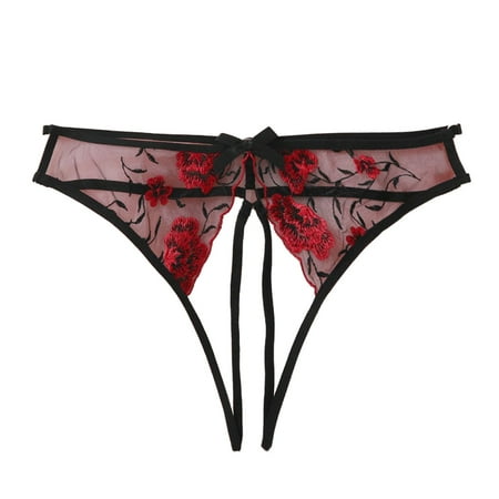 

Vedolay Underwear Women Women Thongs Lace Panties Seamless Thong Underwear Ladie Brief Underwear Thong High Waist No Show Underwear Women(Black M)