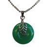 Leaf Jade Pendant-add chain