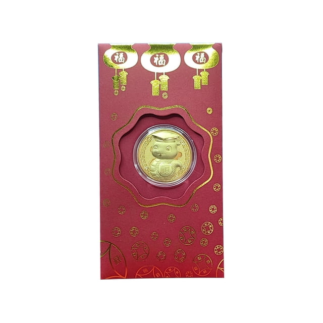 Year Gold Coin Red Envelope Year of The Snake Lucky Money Envelopes for Spring Festival New Year