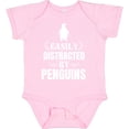 thumbnail image 3 of Inktastic Easily Distracted by Penguins Boys or Girls Baby Bodysuit, 3 of 5