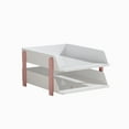 thumbnail image 2 of Paper Organizer for Desk, 8.66*10.23*13.26 Inch 2 Tier Paper Organizer Storage, File Organizer Paper Sorter, Desktop Paper Storage Holder Document Holder for Home Office School, 2 of 7