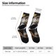 thumbnail image 2 of Balery Gold Pattern Black Skull Calcetas Largas con Estampado para Hombre y Mujer – Suaves y Transpirables, Talla Única (US 5-11), 2 of 6