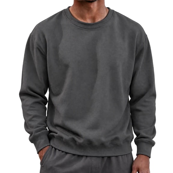 Maean Mens Basic Tshirts Long Sleeve Lightweight Pullover Soft Comfy Solid Color Casual Tee