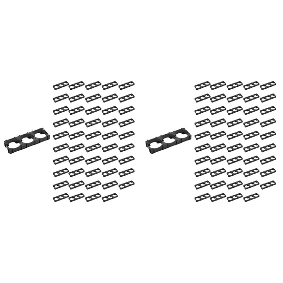 100Pc 21700 Lithium Cell Spacer Triple Battery Holder Bracket Battery Pack Bracket for DIY Fixed Battery 21.7mm Hole Dia