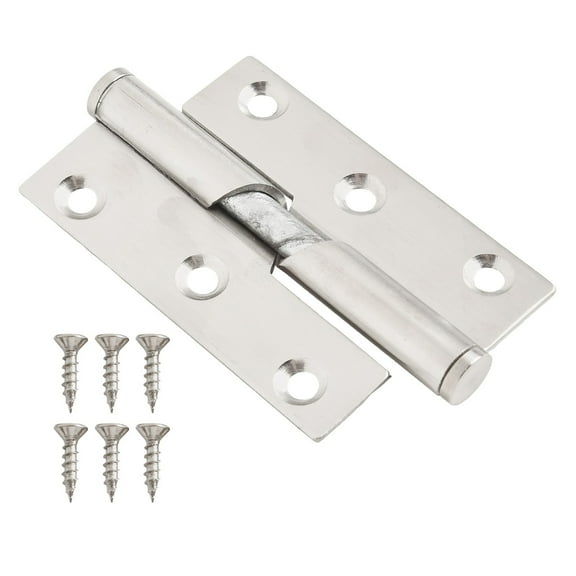 1Pcs Stainless Steel Rising Lift Off Butt Door Hinges Left Right For Bathroom Toilet Building Hardware Door