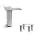 thumbnail image 3 of AKB Hardware Ensemble de 4 Pieds de Canapé Droits en Acier Inoxydable – Design Tube Carré, Pieds de Meubles Durables, Style Moderne (4-7/8"H), 3 of 4