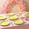 thumbnail image 3 of 20 Pcs Yellow Paper Plates, 7 Inch Pastel Disposable Dinnerware for 20 Guests, Solid Yellow Dessert Plates for Baby Shower Birthday Party Supplies, 3 of 6