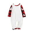 thumbnail image 4 of Christmas Pajamas Family Matching Outfits, Soft Red Checkered Shirt Matching Pjs for a Cohesive Family Look, 4 of 4