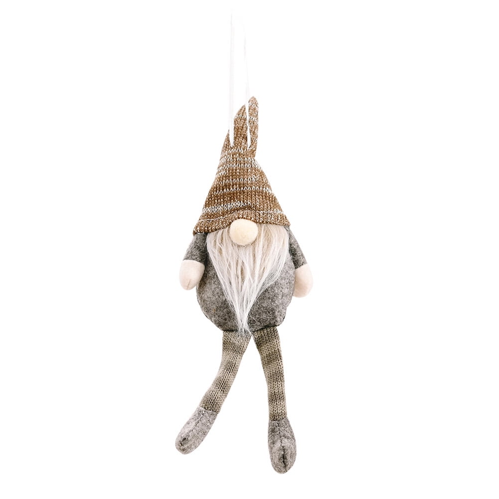Details about   JF_ AG_ Christmas Ornament Striped Forester Santa Faceless Doll Pendant Hangin 