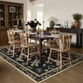 thumbnail image 4 of Moynesa Insect 6'x9' Area Rugs Washable Rug for Living Room Soft Natural Bedroom Rug Vintage Cottage Accent Carpet for Dining Room Sunroom Playroom Stain Resistant Non Slip, Black, 4 of 12