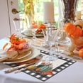 thumbnail image 6 of Autumn Fall Vintage Yellow Pumpkin Squirrel Placemats 12x18 Inch, Set of 4 Washable Kitchen Dining Table Place Mats for Outdoor Home Party Decorations, 6 of 6