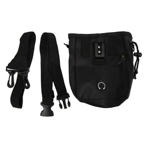 Dog Training Waist Bag Multifunctional Dog Treat Pouch with Lanyard and Belt for Kibble Food ToysBlack