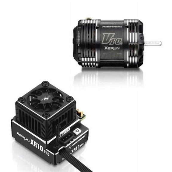 Hobbywing HWI38020325 XR10 Pro G2S Electronic Speed Controller & V10 G3 4.5T Motor