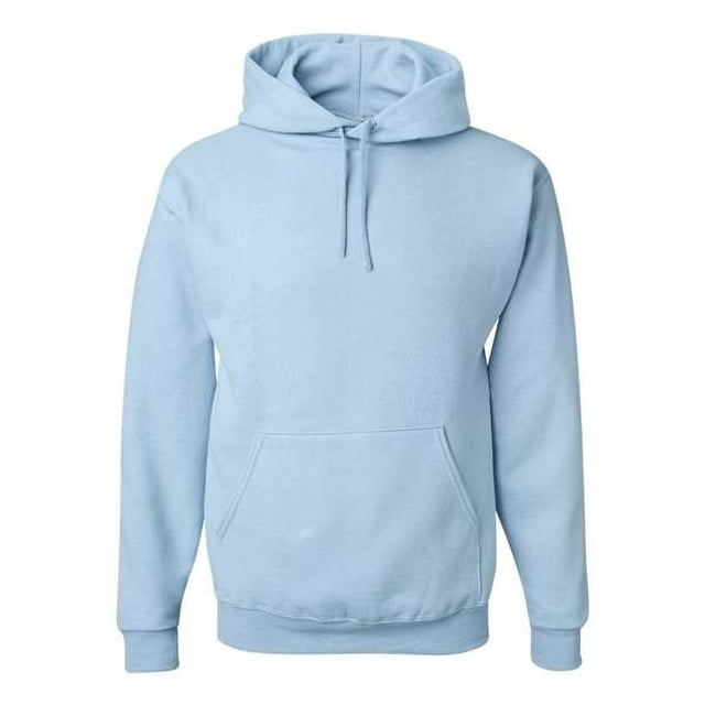 Jerzees Mens NuBlend Pull Over Hooded Sweatshirt, 3X, Light Blue